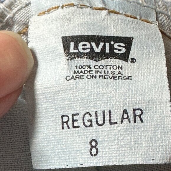 Levi Strauss 5 Pocket Blue Denim Jeans Boy's Size 8 Reg Made In USA 1998 - Picture 14 of 15
